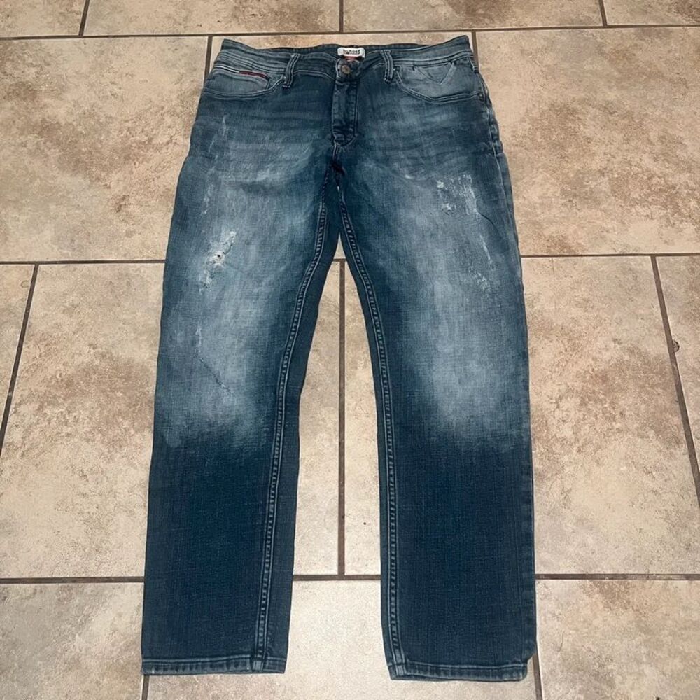 Tommy Hilfiger Distressed Blue Jeans Men’s Denim Pants size 36x30